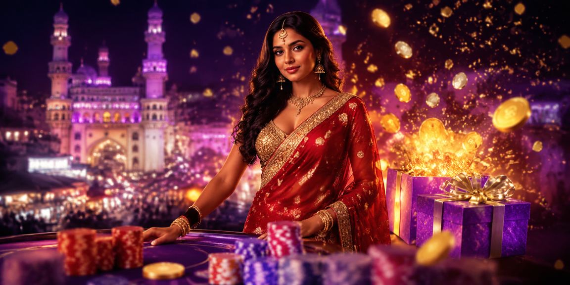 Hyderabad user browsing casino and sports gaming site on phone